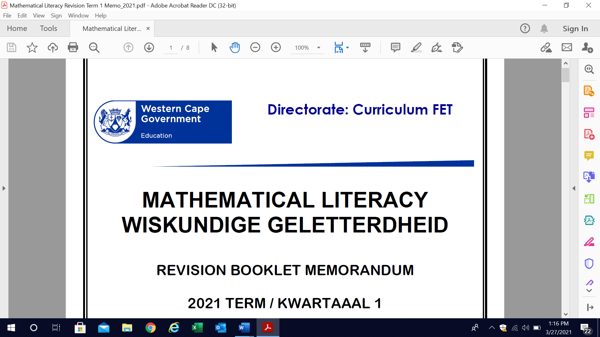 mathematical literacy grade 11 term 2 assignment 2023 memo